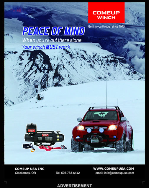 COMEUP Winch Arctic Trucks Toyota Magazine