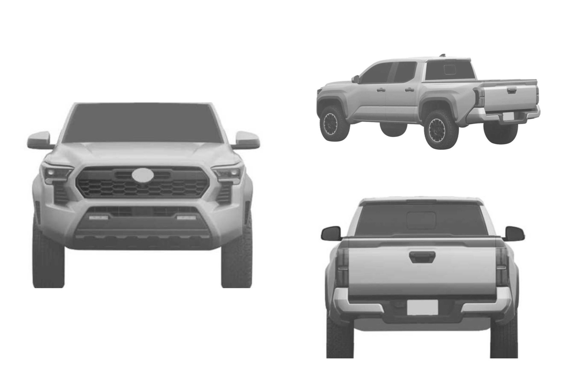 2024 Toyota Tacoma Leaked in patent filing