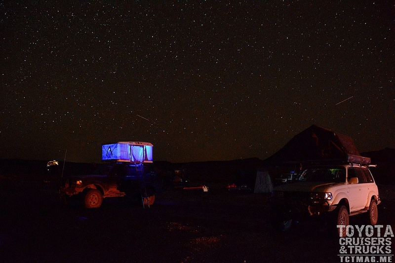 Mike and Ige camped under the Utah sky