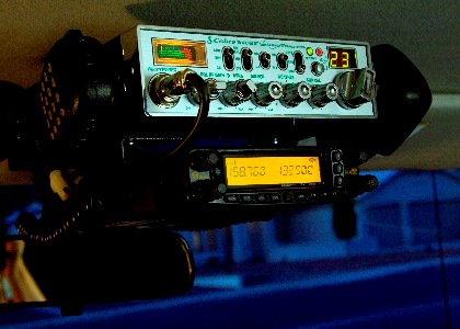 Overhead CB/Ham radio install
