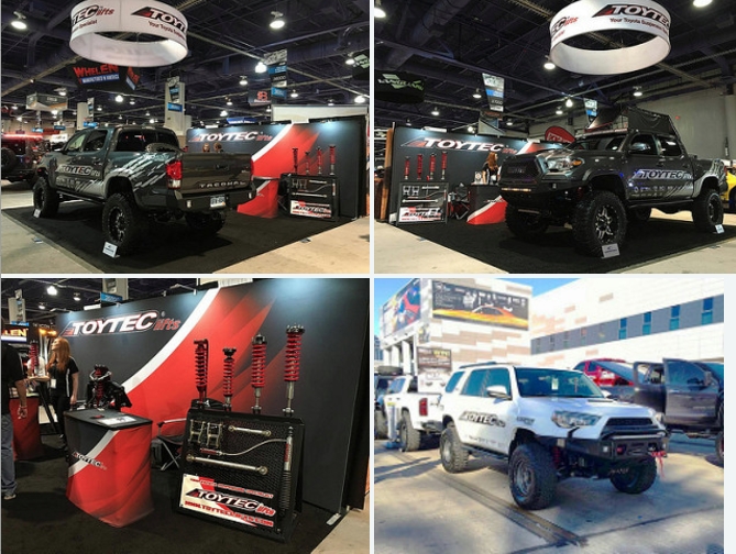 The Toytec Lifts 2016 SEMA Show 4Runner + Tacoma
