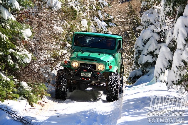 Snow Fun with Vintage Land Cruisers