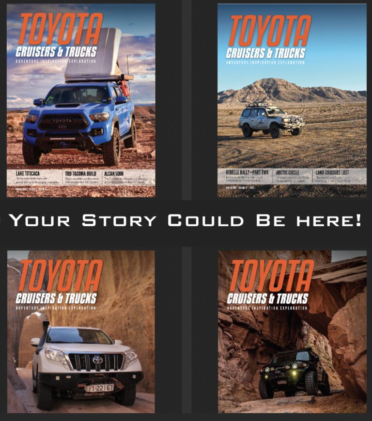 Write for Toyota Cruisers & Trucks!