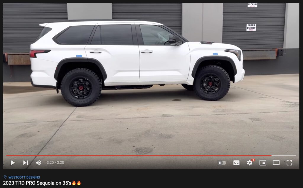 Westcott Designs  35″ tires on 2023 Sequoia TRD Pro