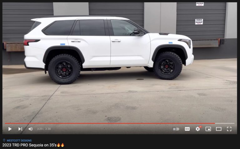 Westcott Designs  35″ tires on 2023 Sequoia TRD Pro