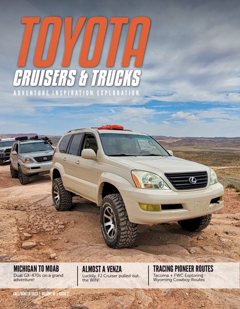 Fall-Winter 2023  Toyotas of SEMA, Dual GX-470, Wyoming Wander, Almost a Venza?